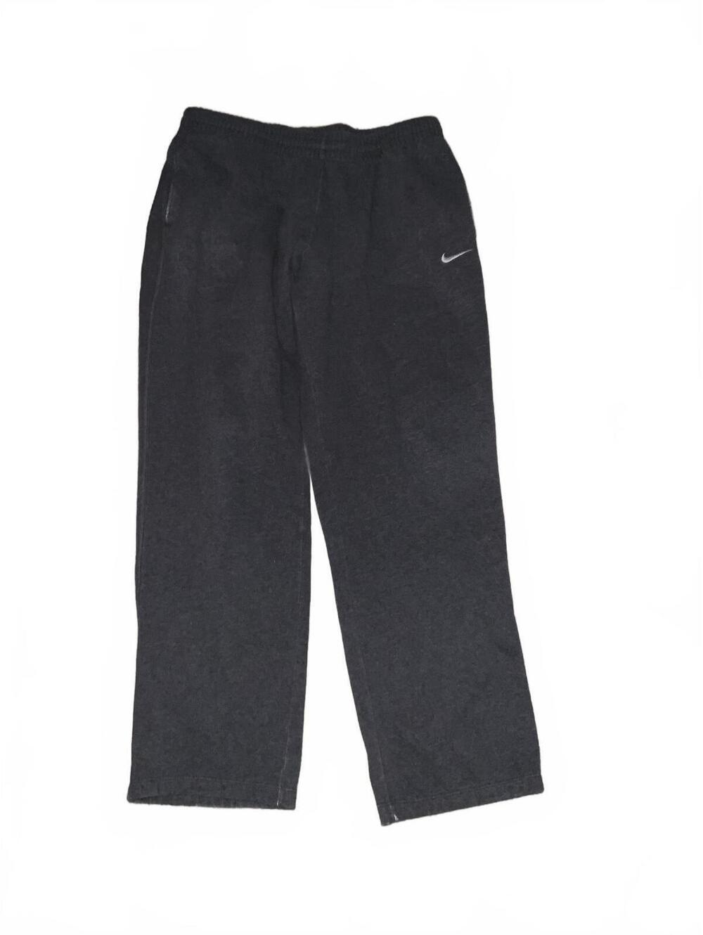Nike Men's Black Sweatpants with Elastic Waistband